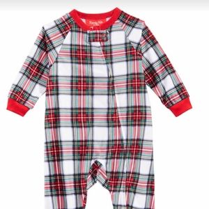 Infant Stewart Plaid Footed pyjama